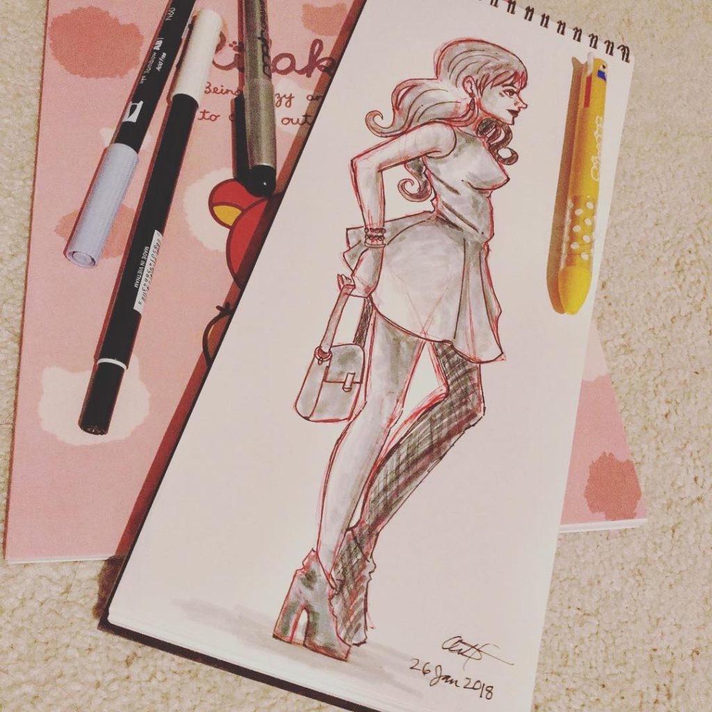 Artwork from @frauv8, 2018-01-27