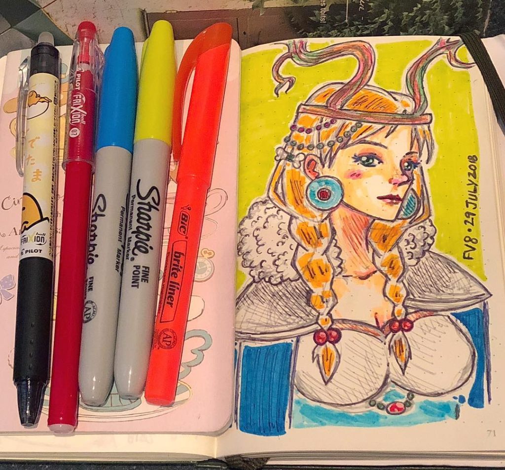Artwork from @frauv8, 2018-07-30