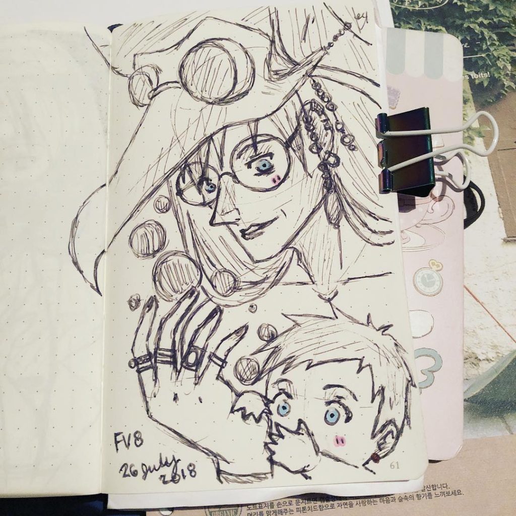 Artwork from @frauv8, 2018-07-27