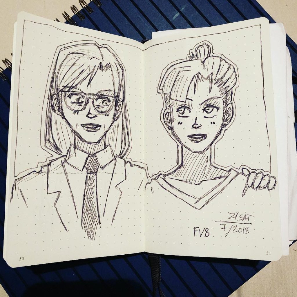 Artwork from @frauv8, 2018-07-22