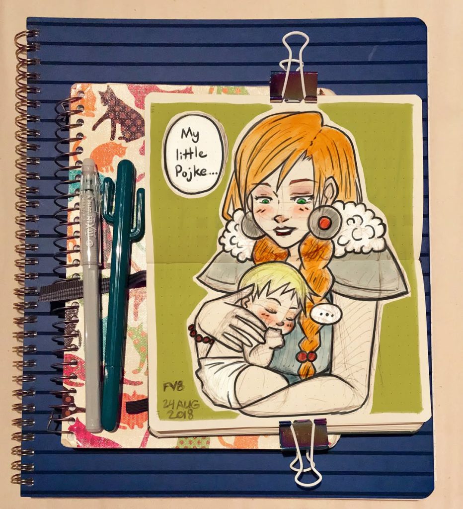 Artwork from @frauv8, 2018-08-25