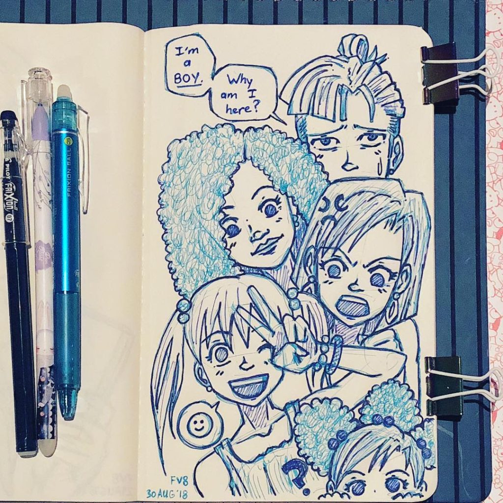 Artwork from @frauv8, 2018-08-31