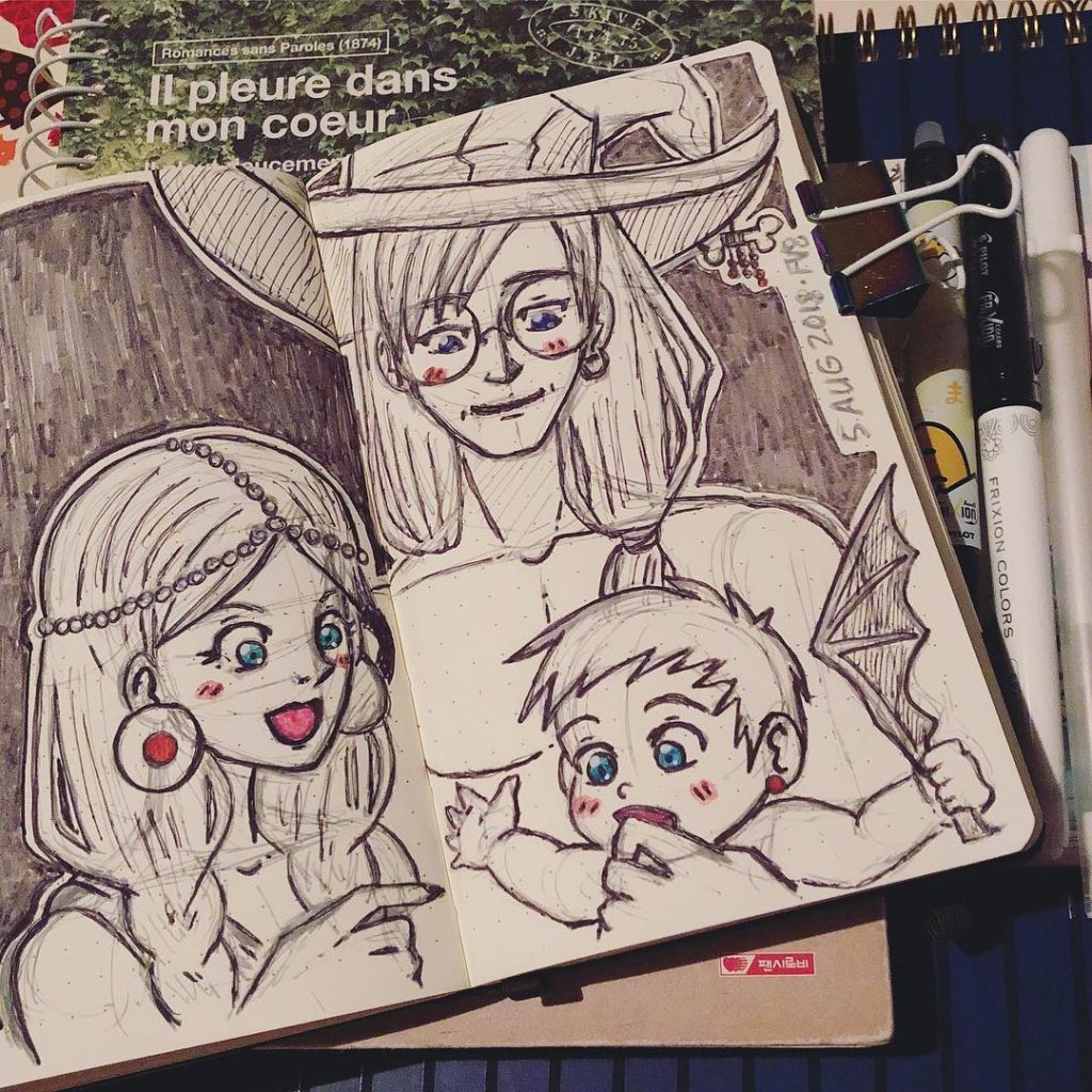 Artwork from @frauv8, 2018-08-06