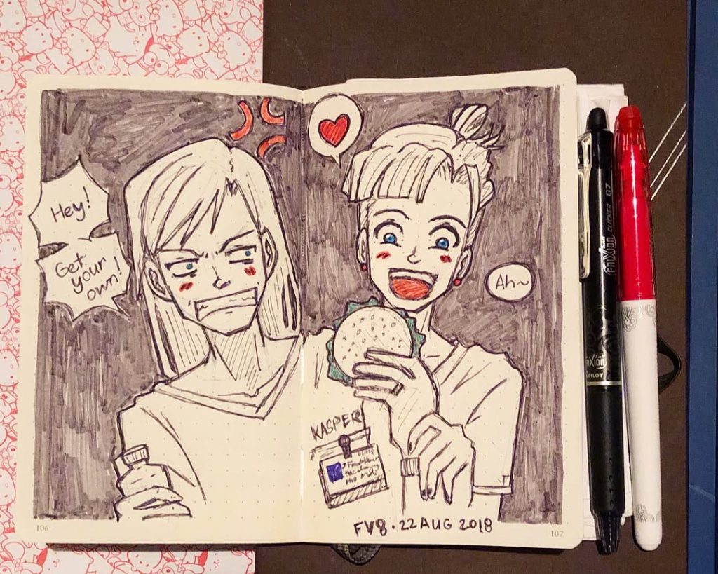 Artwork from @frauv8, 2018-08-23