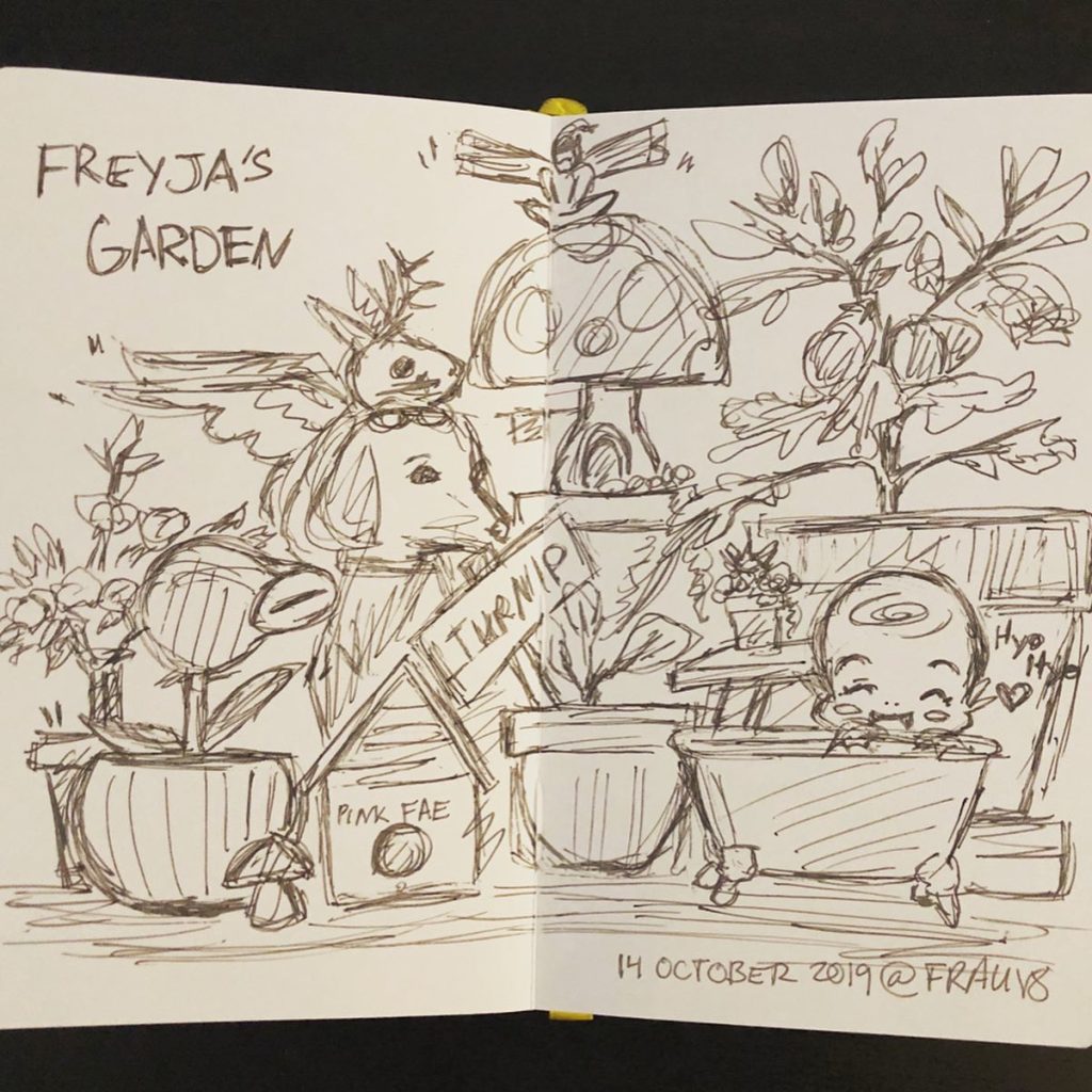 Artwork from @frauv8, 2019-10-16