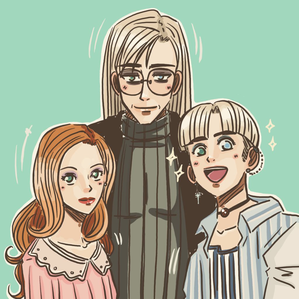 Original character illustration by Anna Vest