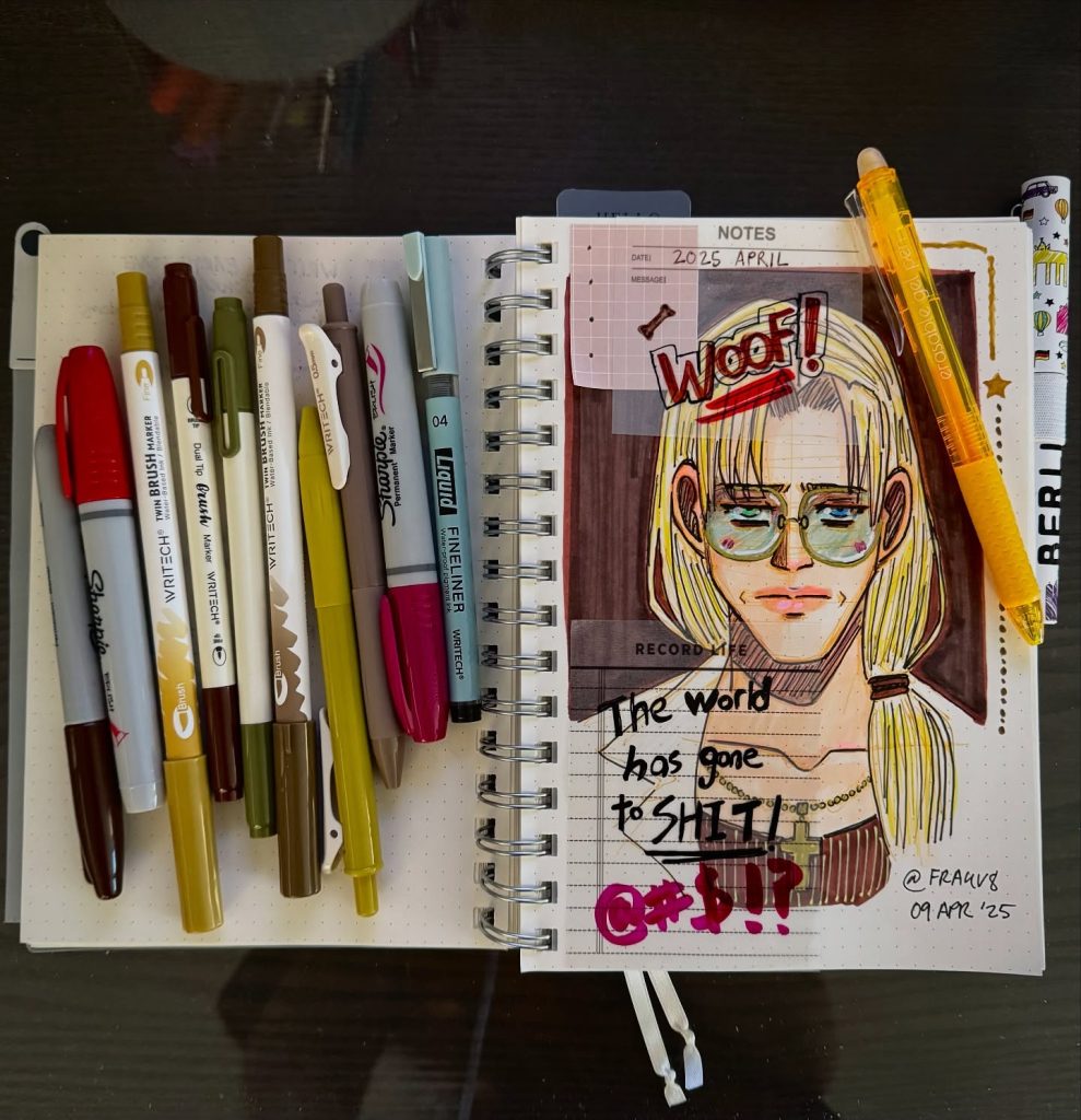 Artwork from @frauv8, 2025-04-09